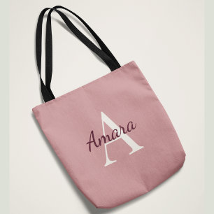 Tote Bag Marque Amara tendance Rose thé et Baie Personnal