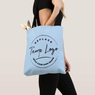 Tote Bag Marque avec votre logo d'entreprise en bleu clair