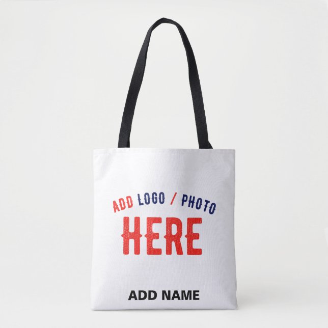 TOTE BAG MARQUE BLANCHE MODERNE ET PERSONNALISABLE VÉRIFIÉE (Devant)