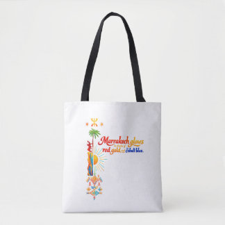 Tote Bag Marrakech Glows – Vibrant Moroccan Art Tee
