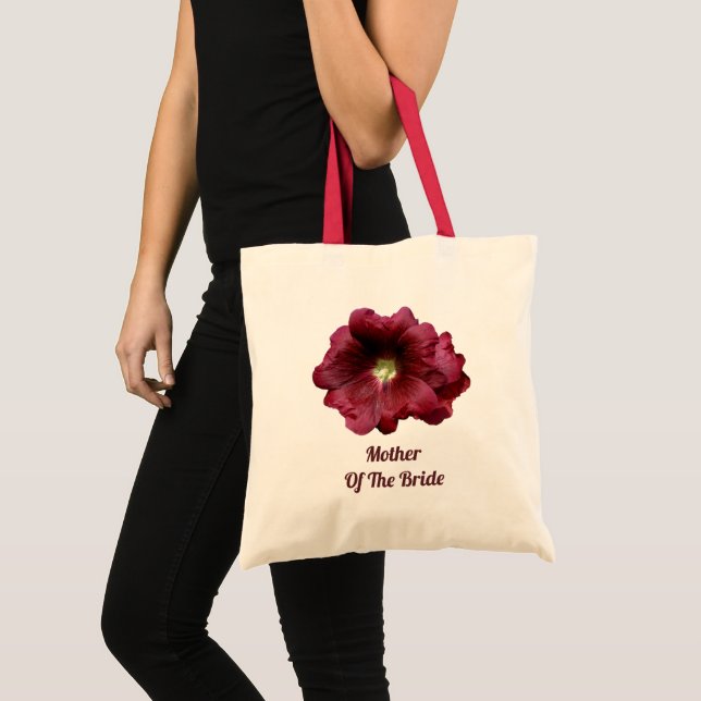 Tote Bag Marsala Burgundy Floral Mère De La Mariée Cute (Devant (produit))