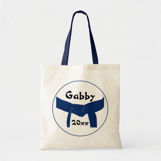 Tote Bag Martial Arts Dark Blue Belt (Devant)