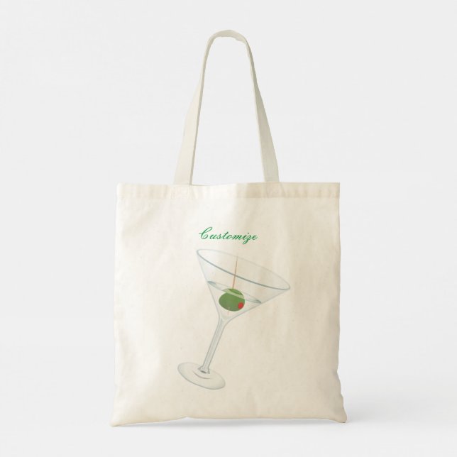 Tote Bag Martini à l'olive sale Thunder_Cove (Dos)