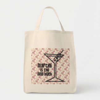 Tote Bag Martini est le nouveau noir (avec le backgroung)