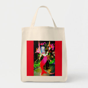 Tote Bag martini mermaid rouge
