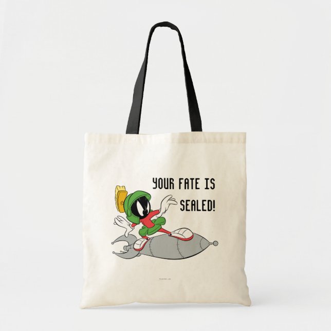 Tote Bag MARVIN LE MARTIAN™ Riding Rocket (Devant)