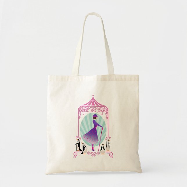 Tote Bag Mary Poppins & Penguins (Devant)