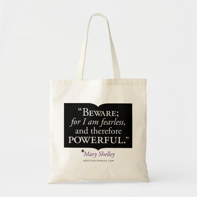 Tote Bag Mary Shelley Citation Budget Fourre-tout (Devant)