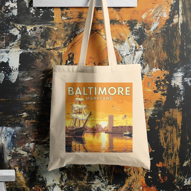 Tote Bag Maryland vintage Baltimore (Créateur téléchargé)