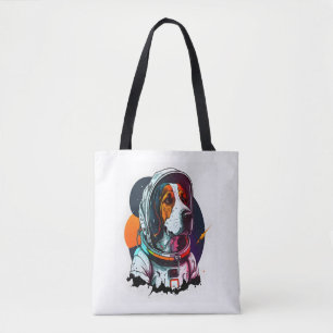 Tote Bag Mascotte de chien Astronout 3