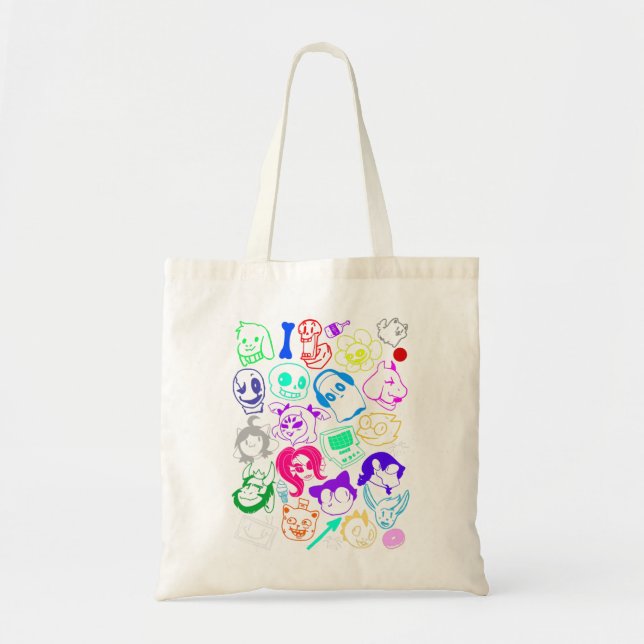 Tote Bag Mashup de doodle sous-jacent (Devant)