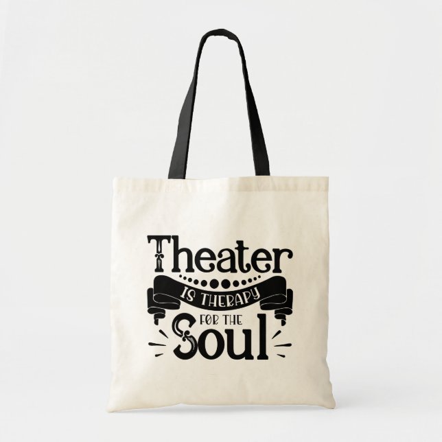Tote Bag Masque de théâtre Musical Acteur de Broadway (Devant)