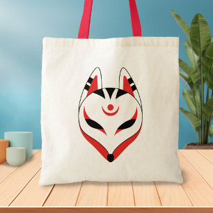 Tote Bag Masque japonais Kitsune Fox