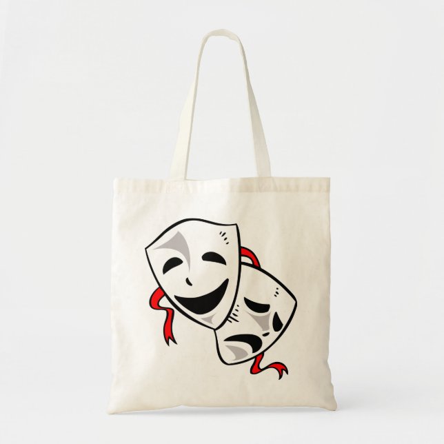 Tote Bag Masques de drame (Devant)