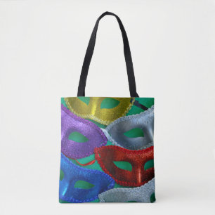 Tote Bag Masques de parties scintillant colorés