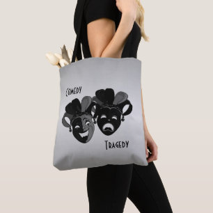 Tote Bag Masques de théâtre de comédie et de tragédie