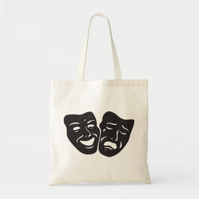 Tote Bag Masques de théâtre de drame de tragédie de comédie (Devant)