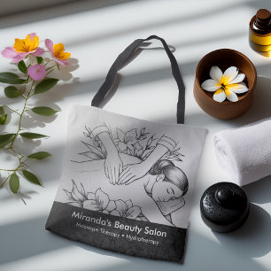 Tote Bag Massage Thérapie Guérison Mains Énergie Spa Bien-ê