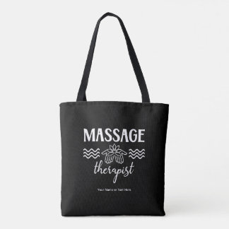 Tote Bag Massage Thérapiste Salon Clinique Lotus Mains