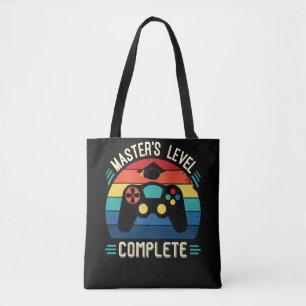 Tote Bag Master's Level Complete, Graduation GIft, Masters