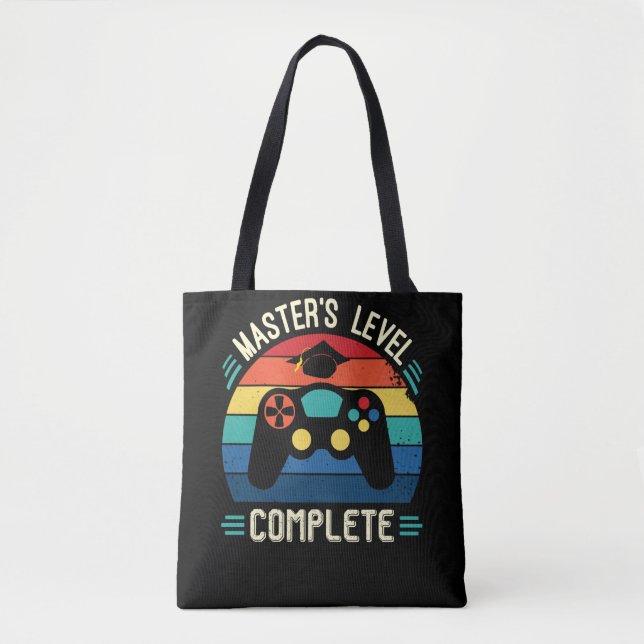 Tote Bag Master's Level Complete, Graduation GIft, Masters  (Devant)