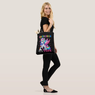Tote Bag Maternelle j'arrive licorne rentrée scolaire