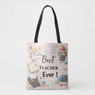 Tote Bag Math Teacher Thank You Gifts   End of School Year