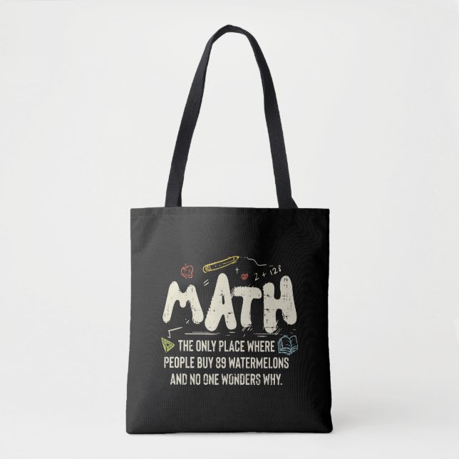 Tote Bag Mathématiques Mathématiques Mathématiques Math Ens (Devant)