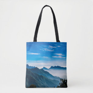 Tote Bag Matin Montagnes Mist Paysage