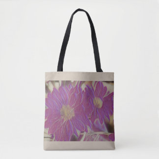 Tote Bag Mauve Floral