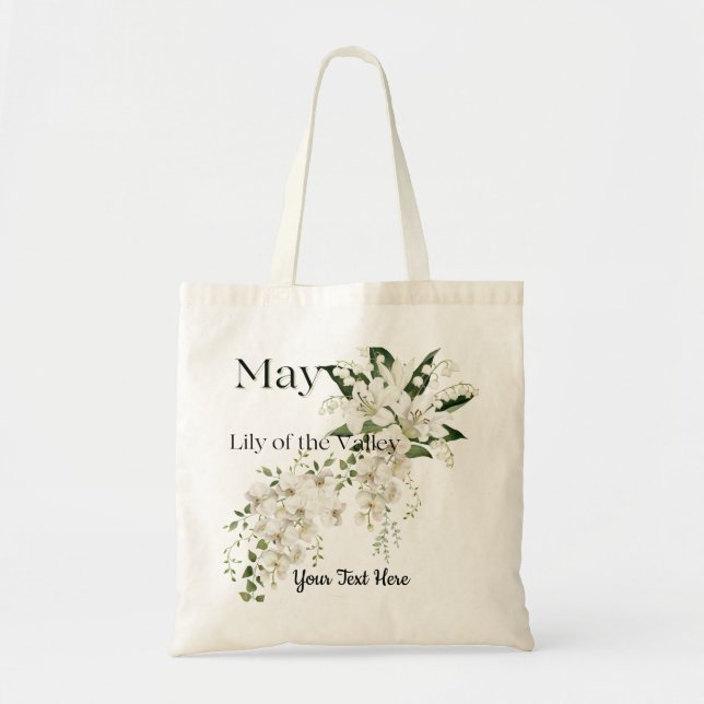 Tote Bag May Lily de la Vallée Florale (Devant)