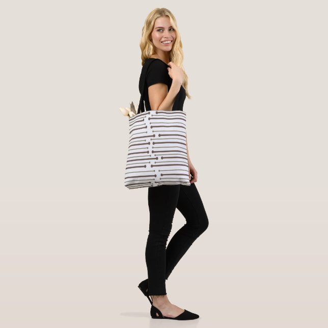 Tote Bag MCM Inspecred Lines (Sur le modèle)