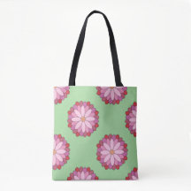 Médaillon asiatique rose pastel Floral