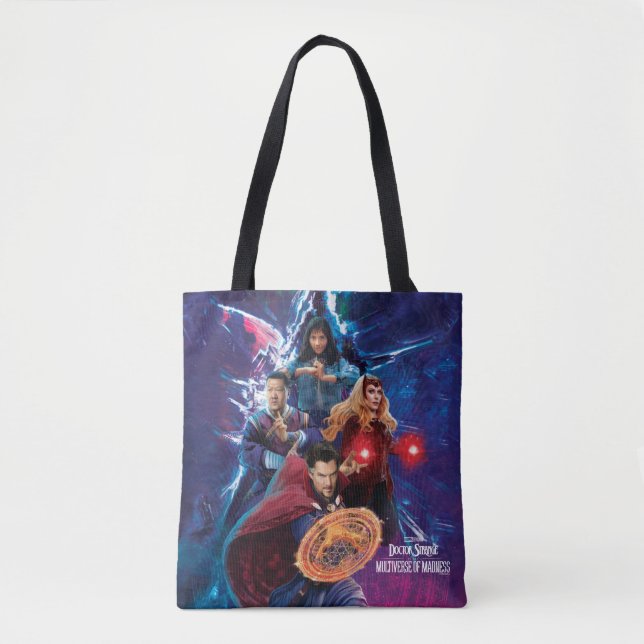 Tote Bag Médecin Strange & Alliés Multiverse Graphisme (Devant)