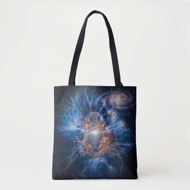 Tote Bag Méditation dans l'espace (Devant)