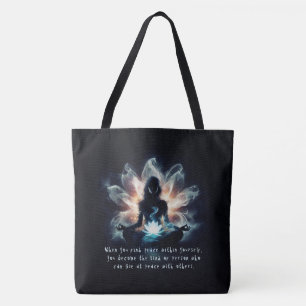 Tote Bag Méditation de l'instructeur de yoga Pose de la Mis