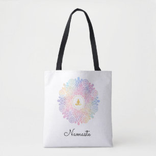 Tote Bag *~* Méditation des femmes Mandala Energy Pastel Ra
