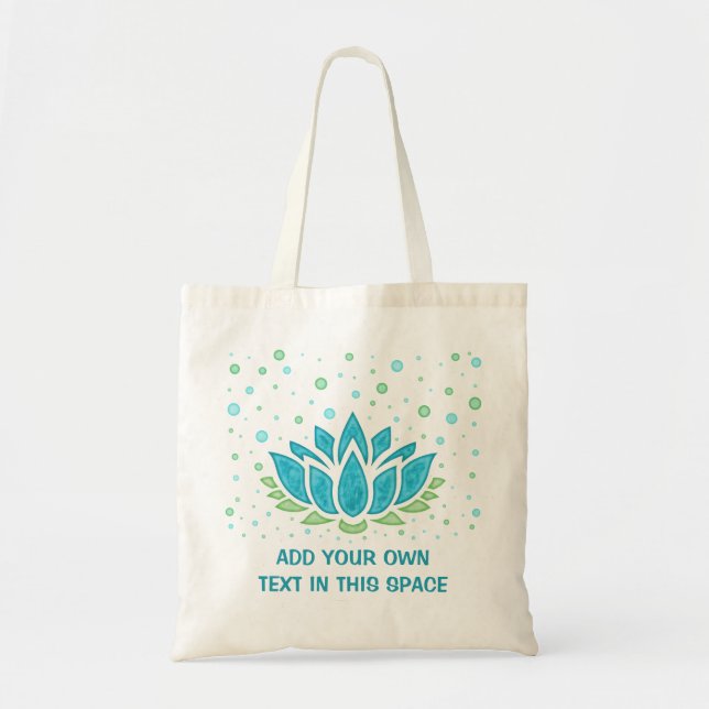 Tote Bag Méditation des fleurs Lotus Yoga Zen | Modèle de t (Devant)