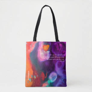 Tote Bag Méditation sur les couleurs Orange et Violet