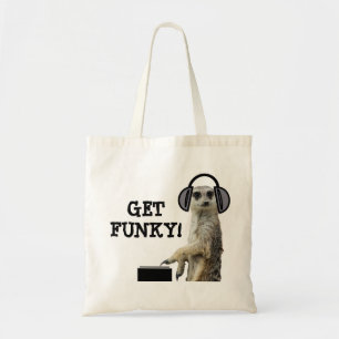 Tote Bag Meerkat frais génial DJ