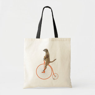 Tote Bag Meerkat sur le quart de penny orange de penny