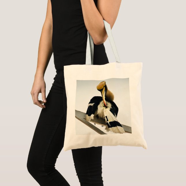 Tote Bag Meeting with the Great Hornbill:Icon of Phnom Penh (Devant (produit))