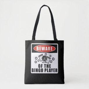 Tote Bag Méfiez-Vous Du Joueur De Bingo Drôle Lucky Jeu