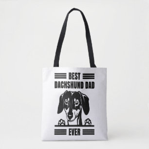 Tote Bag Meilleur Dachshund Papa Jamais T Chemise
