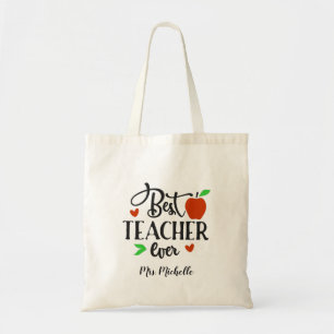 Tote Bag Meilleur enseignant jamais enseignant Semaine d'ap