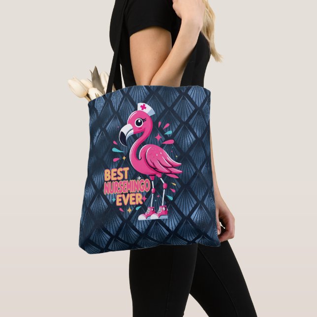 Tote Bag Meilleur Infirmière Nursemingo Jamais Infirmière F (De près)
