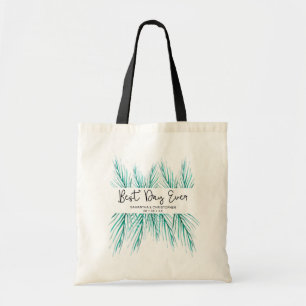 Tote Bag Meilleur Jour Jamais Personnalisé Mariage Plage