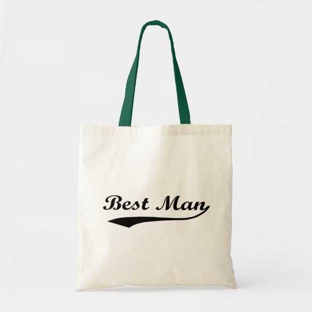 Tote Bag Meilleur noir de biais sportif d'homme (Devant)