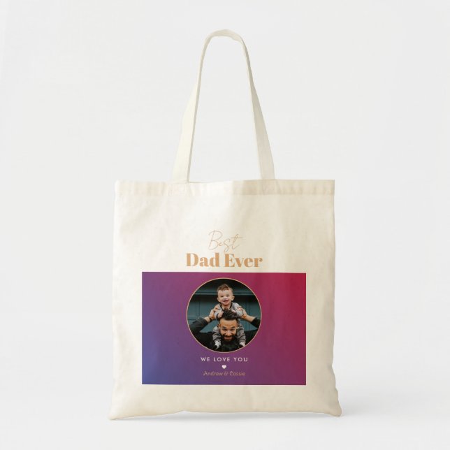 Tote Bag Meilleur papa (Devant)