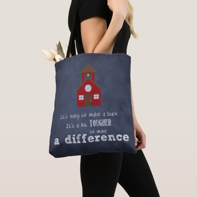 Tote Bag Meilleure évaluation des enseignants (De près)